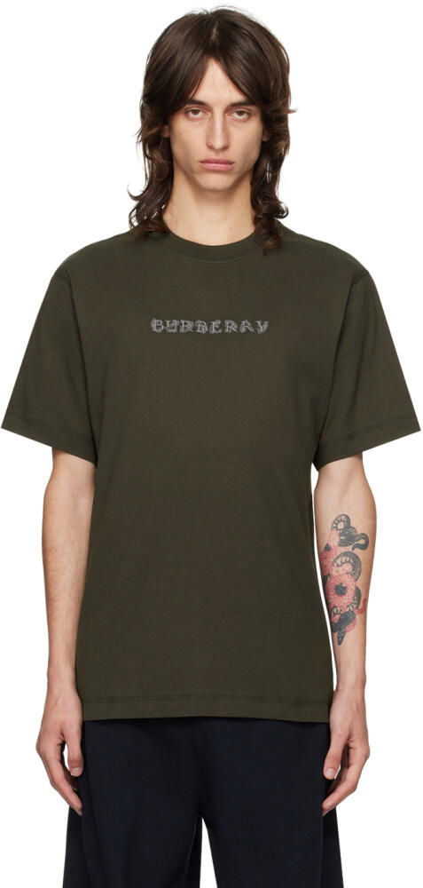 Burberry Brown Printed Paisley Logo T-shirt Cover