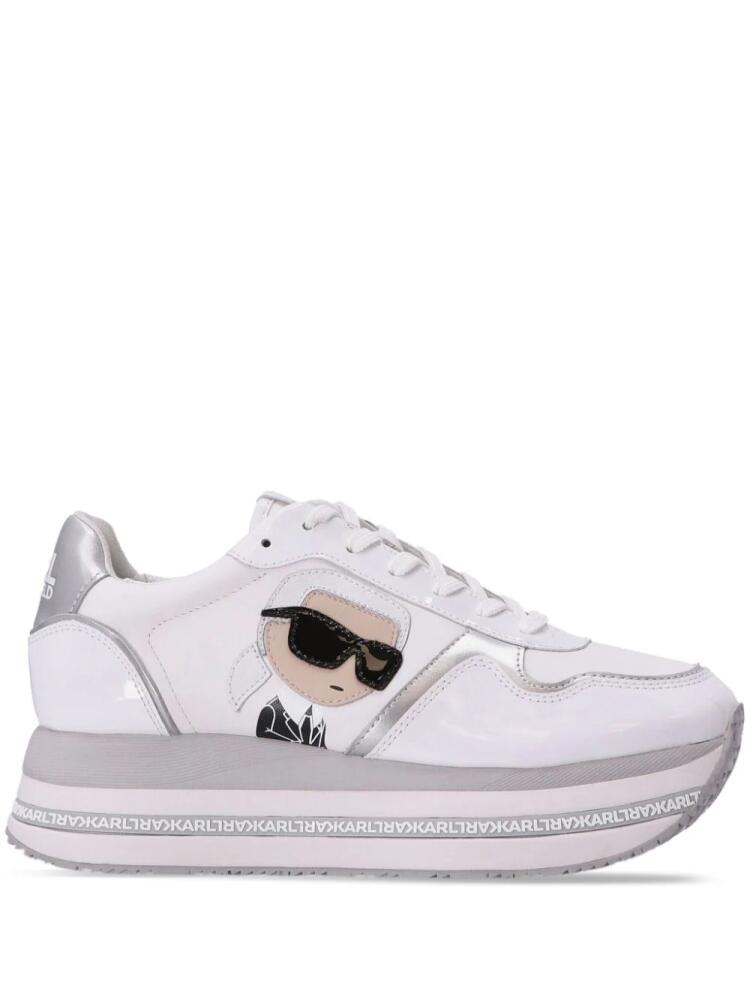 Karl Lagerfeld Velocita II platform sneakers - White Cover