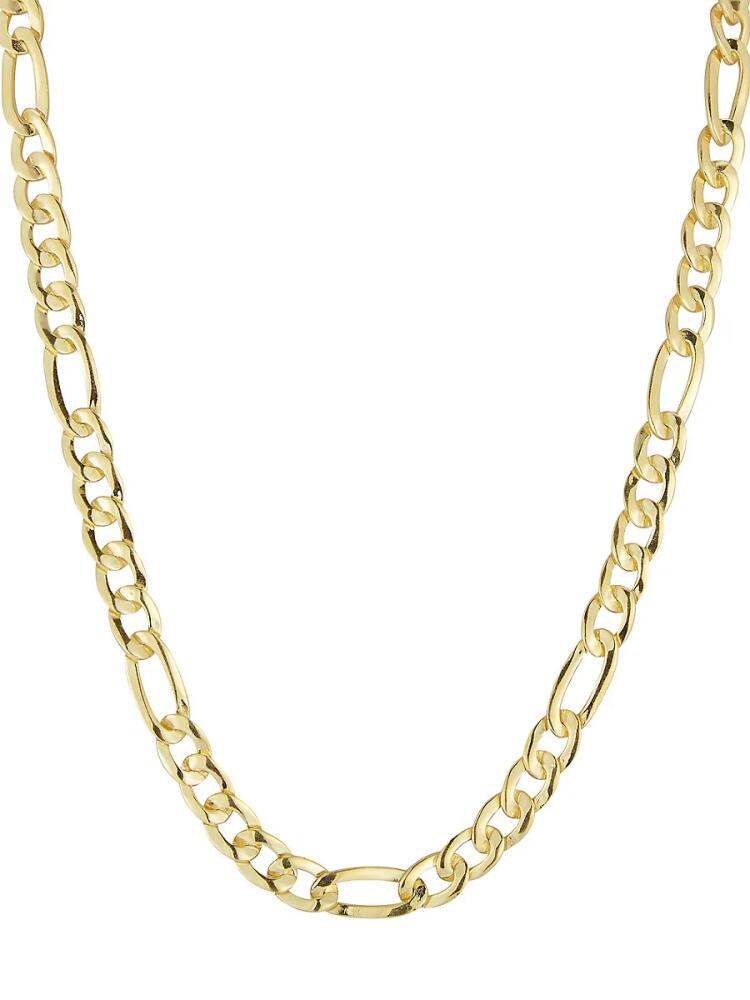 SPHERA MILANO Women's 14K Goldplated Sterling Silver Figaro Chain/ 12'' Cover