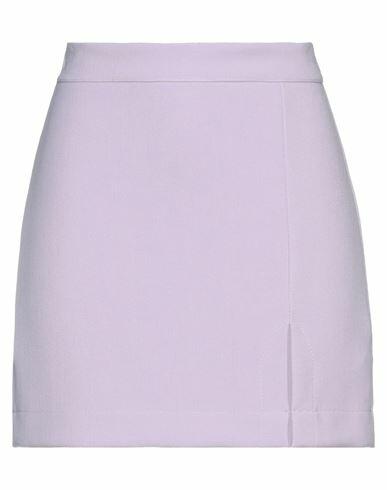 Haveone Woman Mini skirt Lilac Polyester, Viscose, Elastane Cover