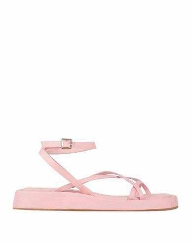 Gia / Rhw Woman Sandals Pink Textile fibers Cover