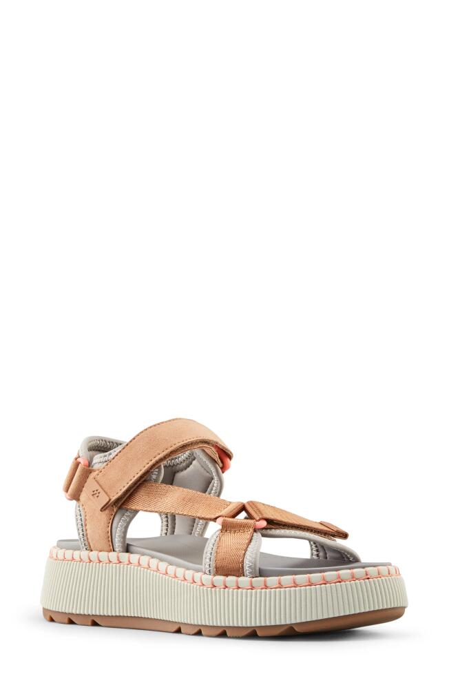 Cougar Spray Water Resistant Platform Sandal in Sandstone Cover