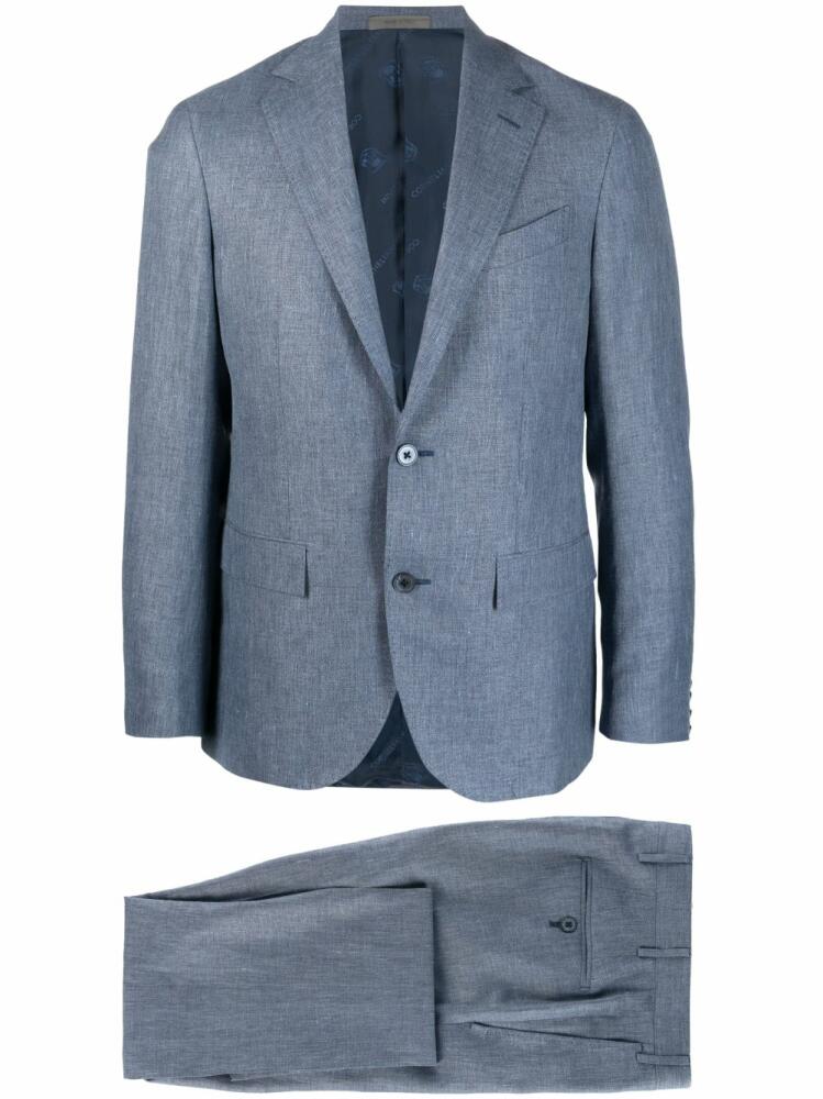 Corneliani single-breasted suit - Blue Cover