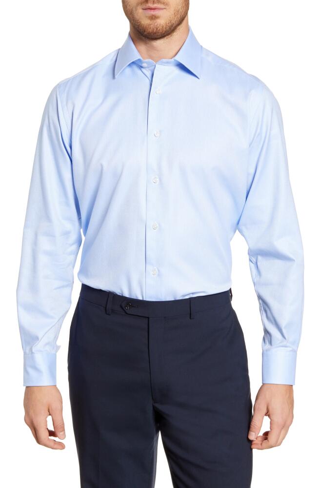 David Donahue Regular Fit Cotton Oxford Dress Shirt in Sky Cover