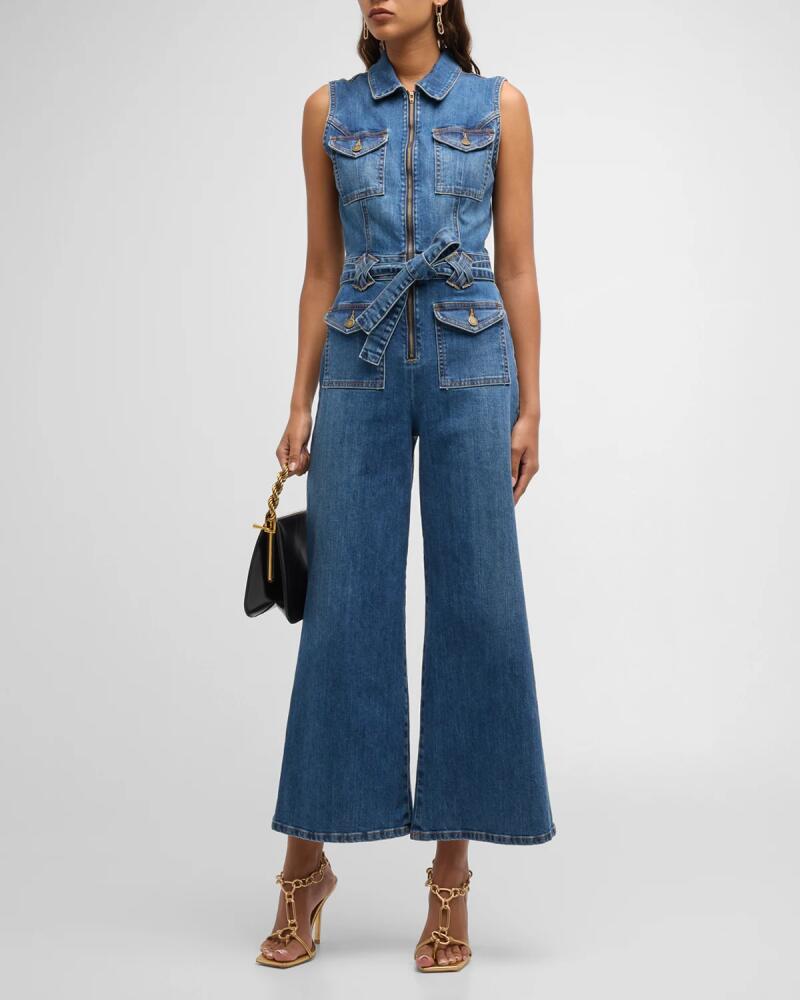 Ramy Brook Bell Denim Jumpsuit Cover