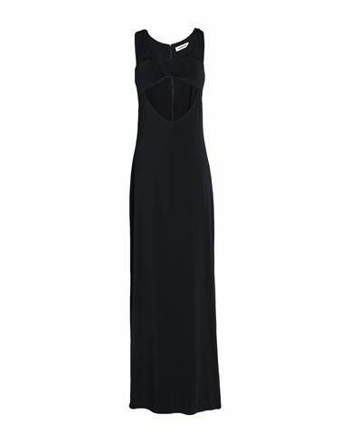 Ambush Woman Maxi dress Black Viscose, Elastane Cover