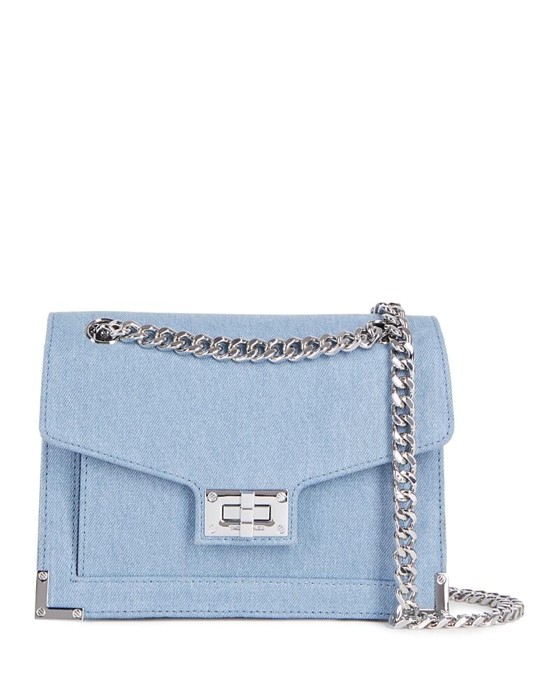 The Kooples Emily Blue Denim Chain Bag Cover