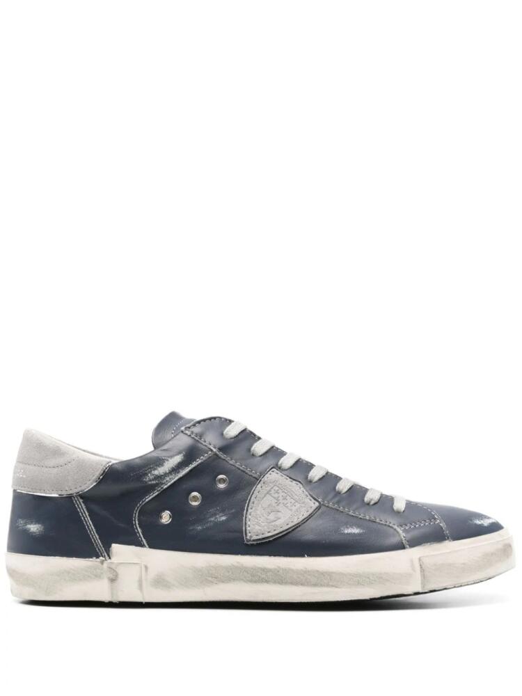 Philippe Model Paris PRSX leather low-top sneakers - Blue Cover