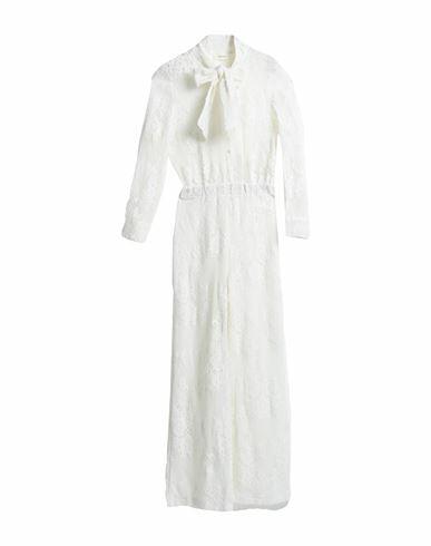 Vicolo Woman Jumpsuit White Polyamide, Cotton Cover