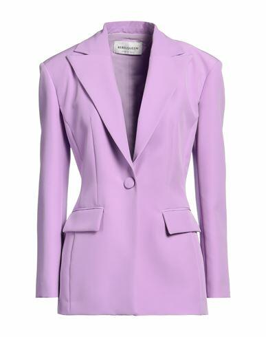 Rebel Queen Woman Blazer Light purple Polyester, Elastane Cover