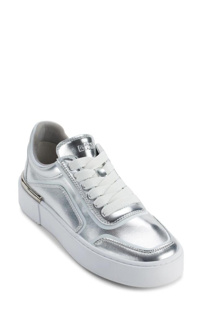 DKNY Baylor Platform Sneaker in Silver/White Cover