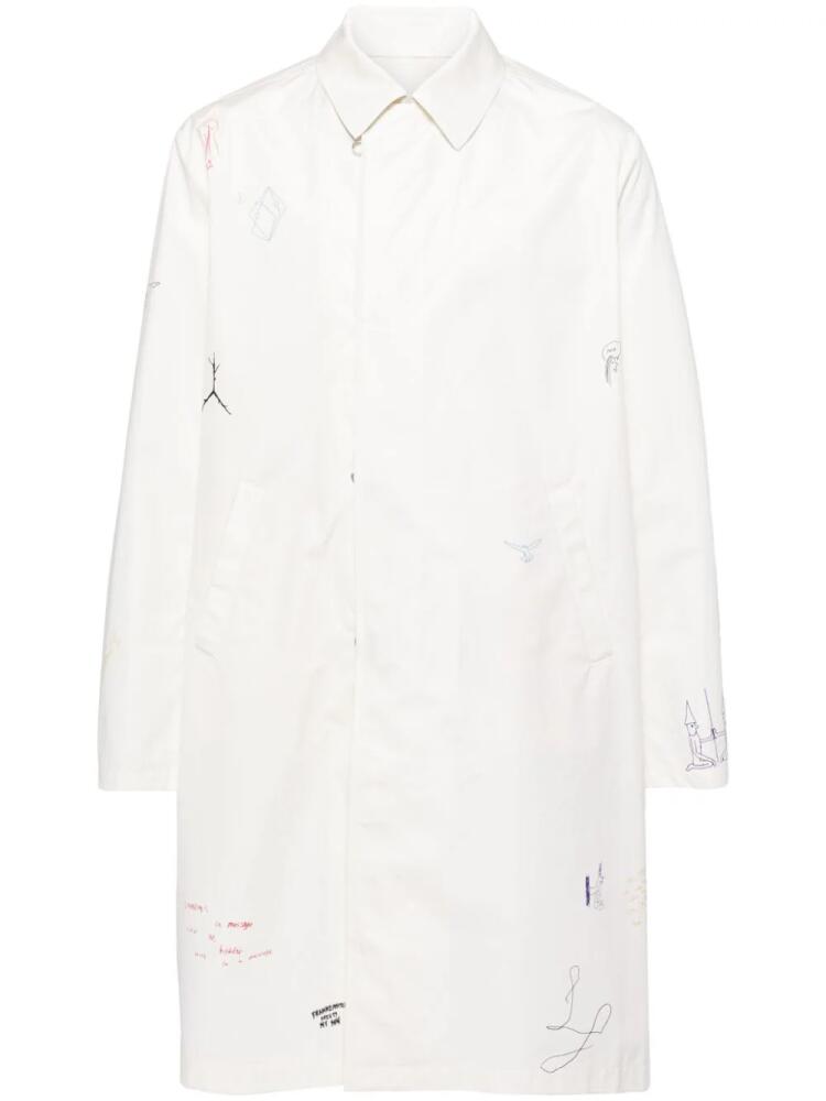 Undercover printed coat - White Cover