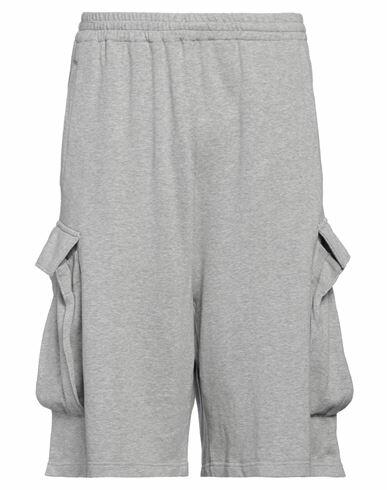 Undercover Man Shorts & Bermuda Shorts Grey Cotton Cover