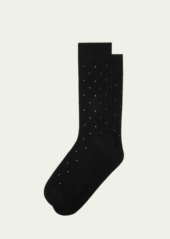 Paul Smith Men's Signature Dot Print Crew Socks Cover