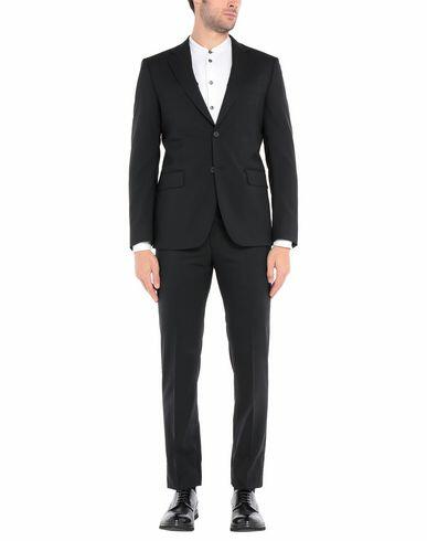 Tombolini Man Suit Black Virgin Wool, Lycra Cover