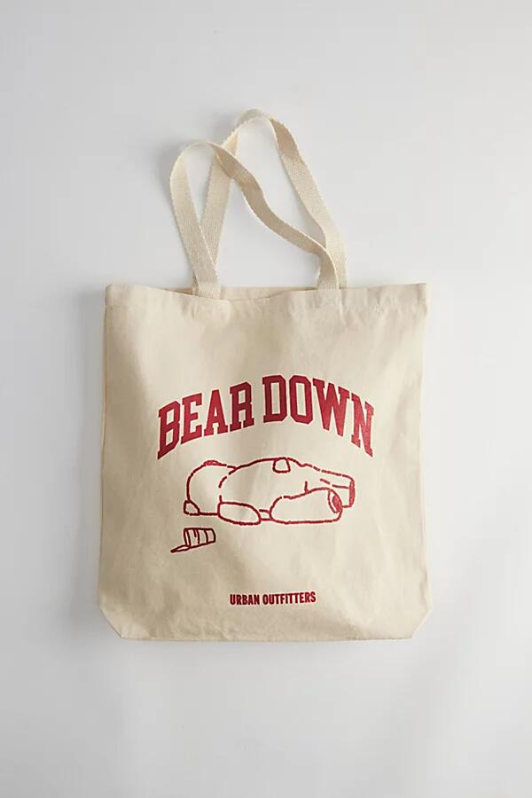 Bear Down Tote Bag in Neutral Cover