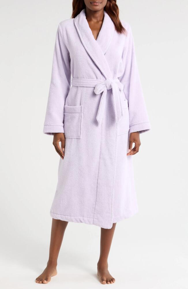 Nordstrom Hydro Cotton Terry Robe in Purple Petal Cover