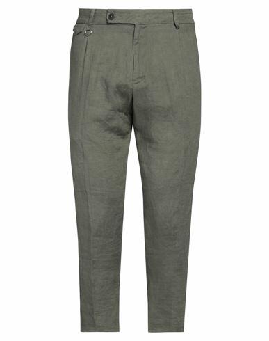 Golden Craft 1957 Man Pants Sage green Polyester, Wool, Elastane Cover