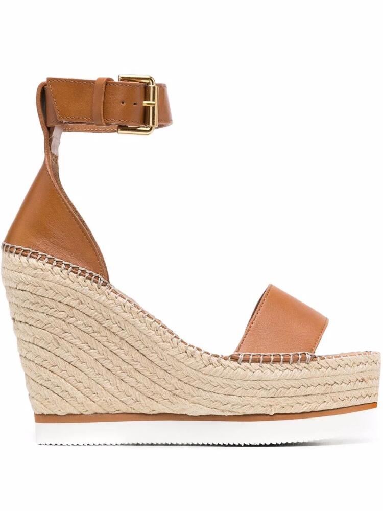 See by Chloé Glyn wedge espadrilles - Brown Cover