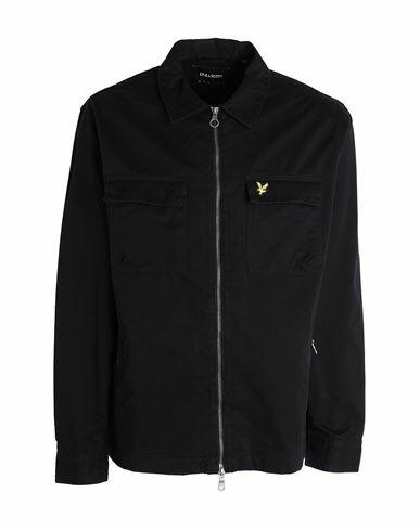 Lyle & Scott Man Shirt Black Cotton Cover