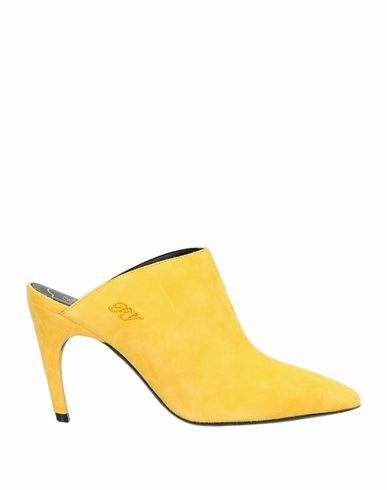 Roger Vivier Woman Mules & Clogs Yellow Soft Leather Cover