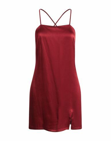 Vicolo Woman Mini dress Burgundy Viscose Cover