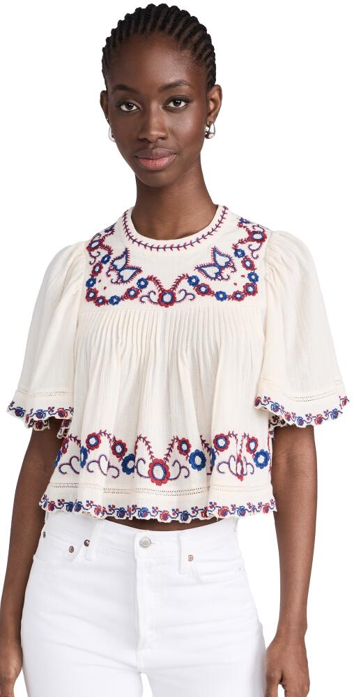 Sea Soren Embroidery Top Multi Cover