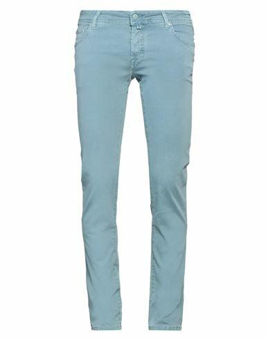 Jacob Cohёn Man Pants Light blue Cotton, Lyocell, Elastane Cover