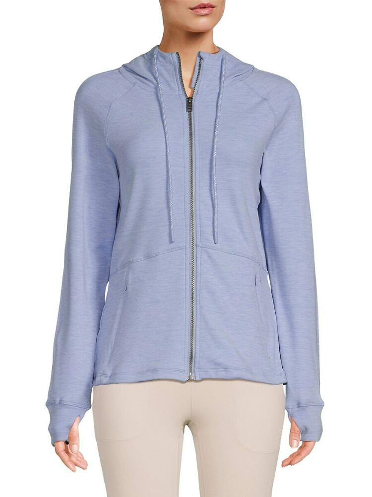 Avalanche Women's Heathered Zip Hoodie - Ice Sky Cover