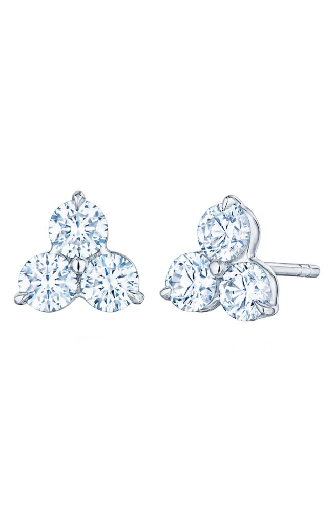 Kwiat Diamond Cluster Stud Earrings in White Gold Cover