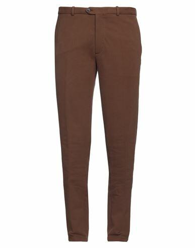 Circolo 1901 Man Pants Brown Cotton, Elastane Cover