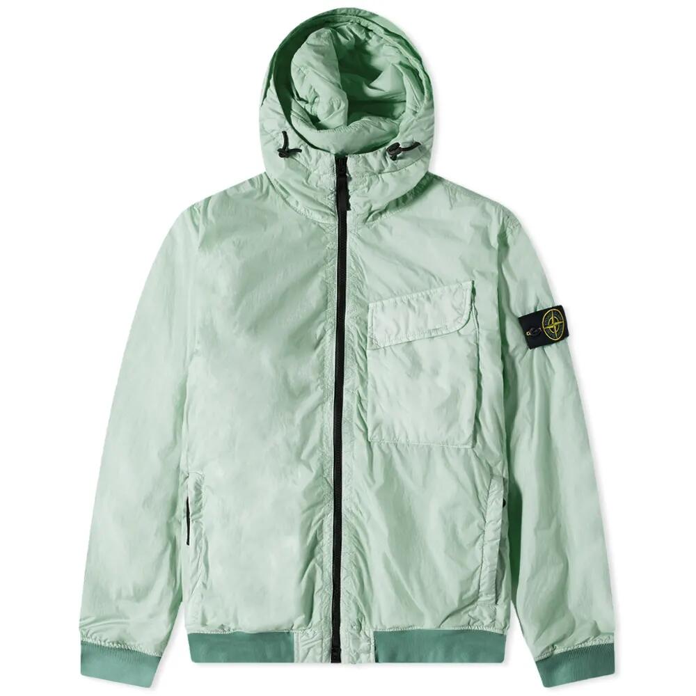 Stone Island Men's Pocket Detail Crinkle Reps Jacket in Sage Cover