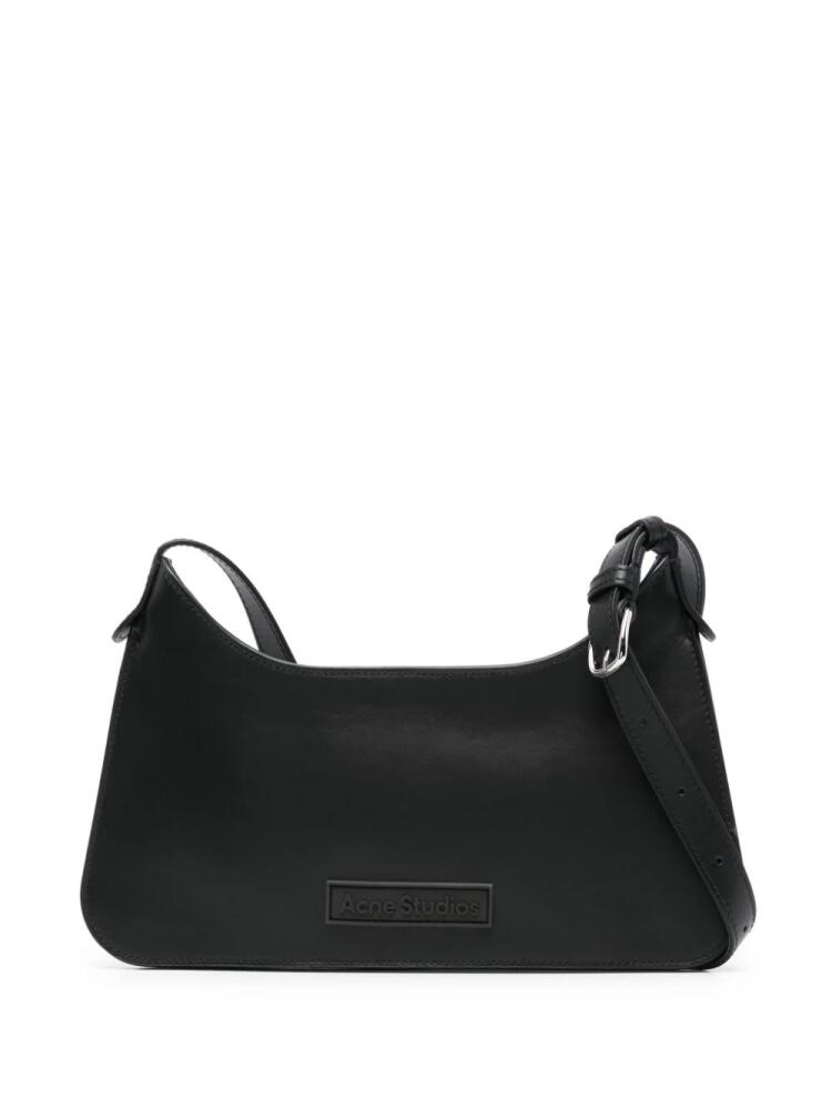 Acne Studios appliqué-logo crossbody bag - Black Cover