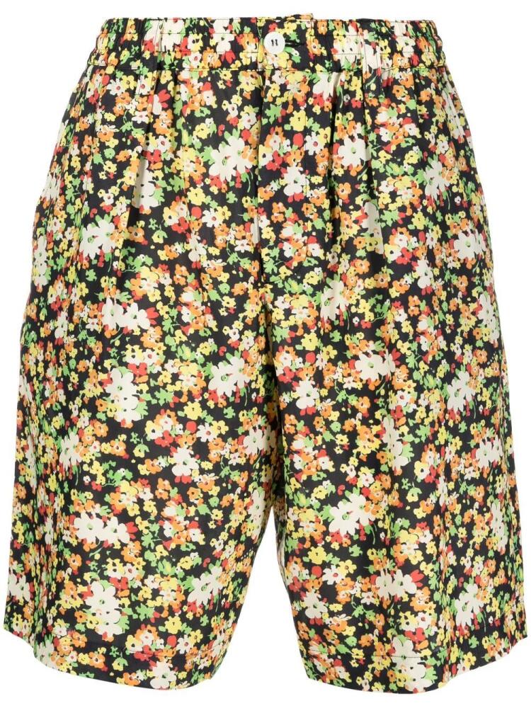 Marni floral-print bermuda shorts - Black Cover