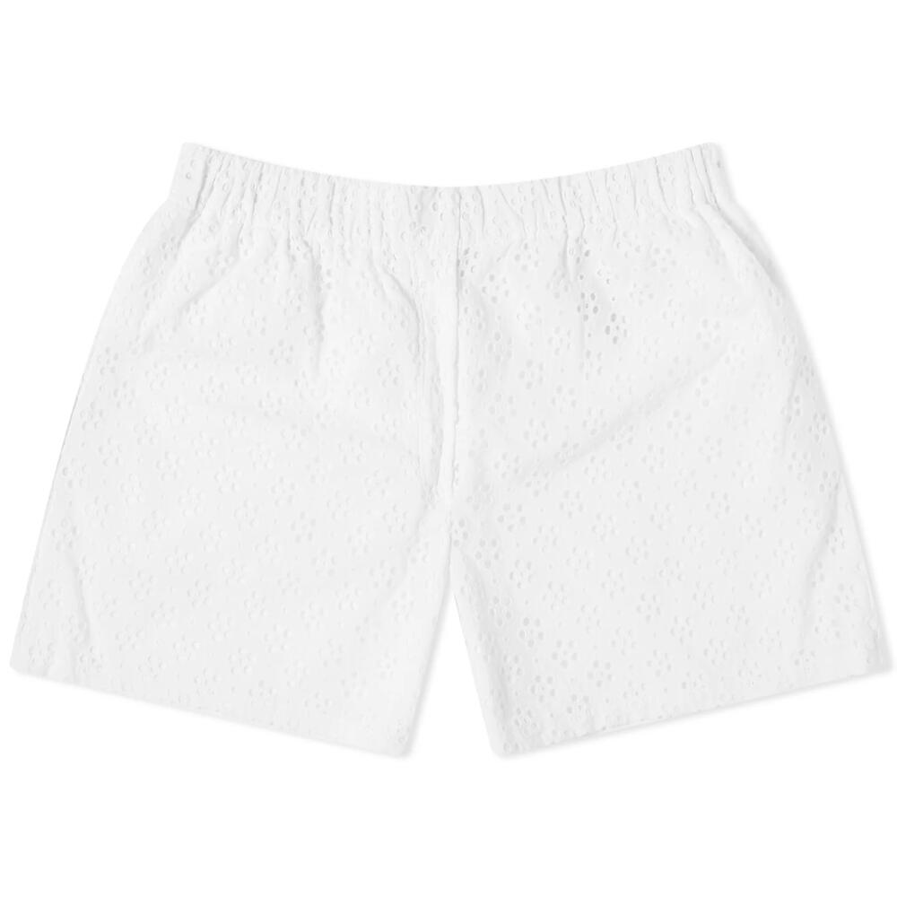 Kenzo Paris Women's Kenzo Broderie Anglaise Shorts in Off-White Cover