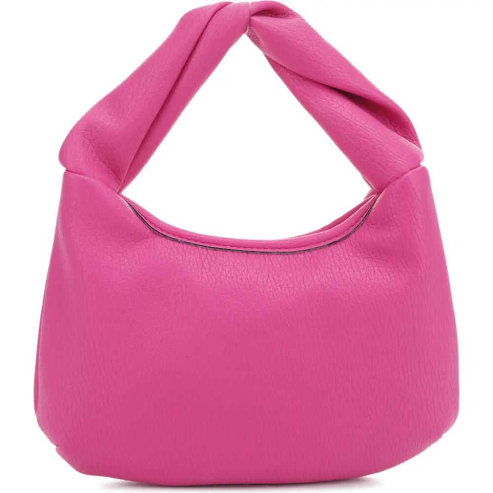 Mali + Lili Libby Twist Recycled Vegan Leather Hobo Bag in Magenta Cover