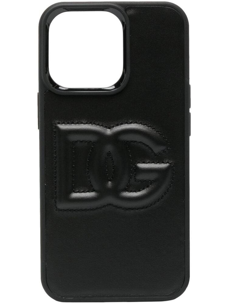 Dolce & Gabbana DG-logo iPhone 13 Pro case - Black Cover