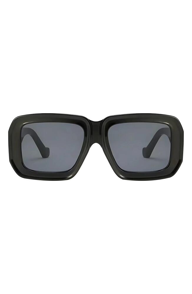 Fifth & Ninth Brooke 52mm Polarized Square Sunglasses in Black /Black Cover