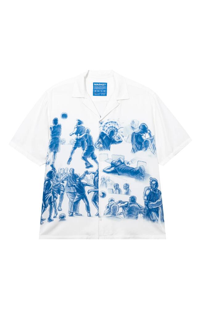 MARKET Malice Palace Camp Shirt in White Cover