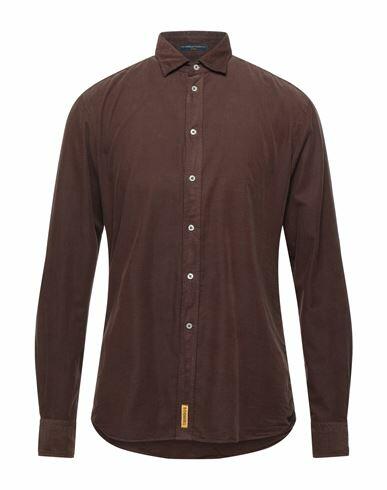 B. d.baggies Man Shirt Dark brown Cotton Cover