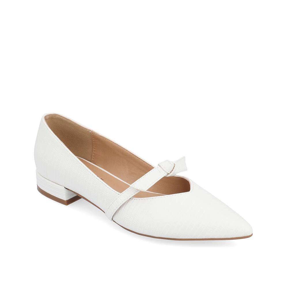 Journee Collection Cait Mary Jane Pump | Women's | White Cover