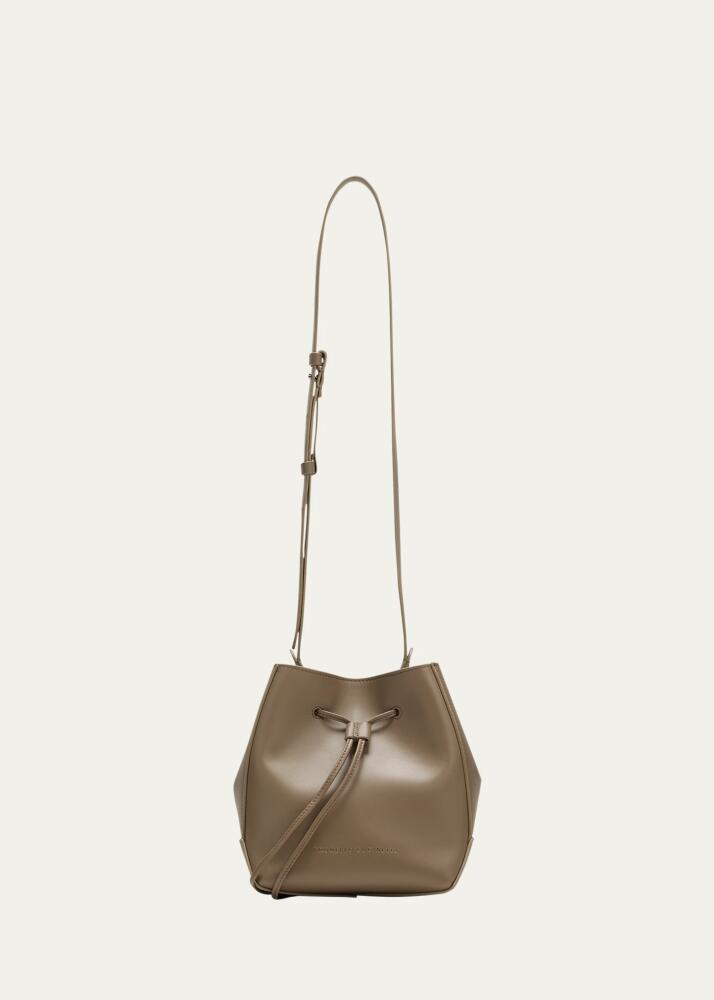 Brunello Cucinelli Drawstring Calf Leather Crossbody Bag Cover