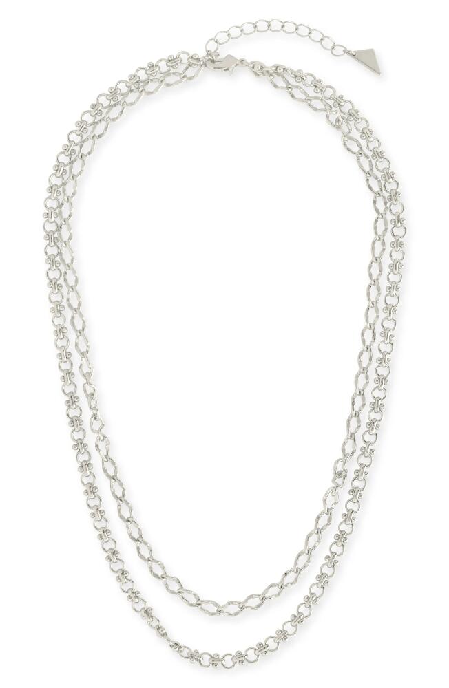 Sterling Forever Selena Layered Necklace in Silver Cover