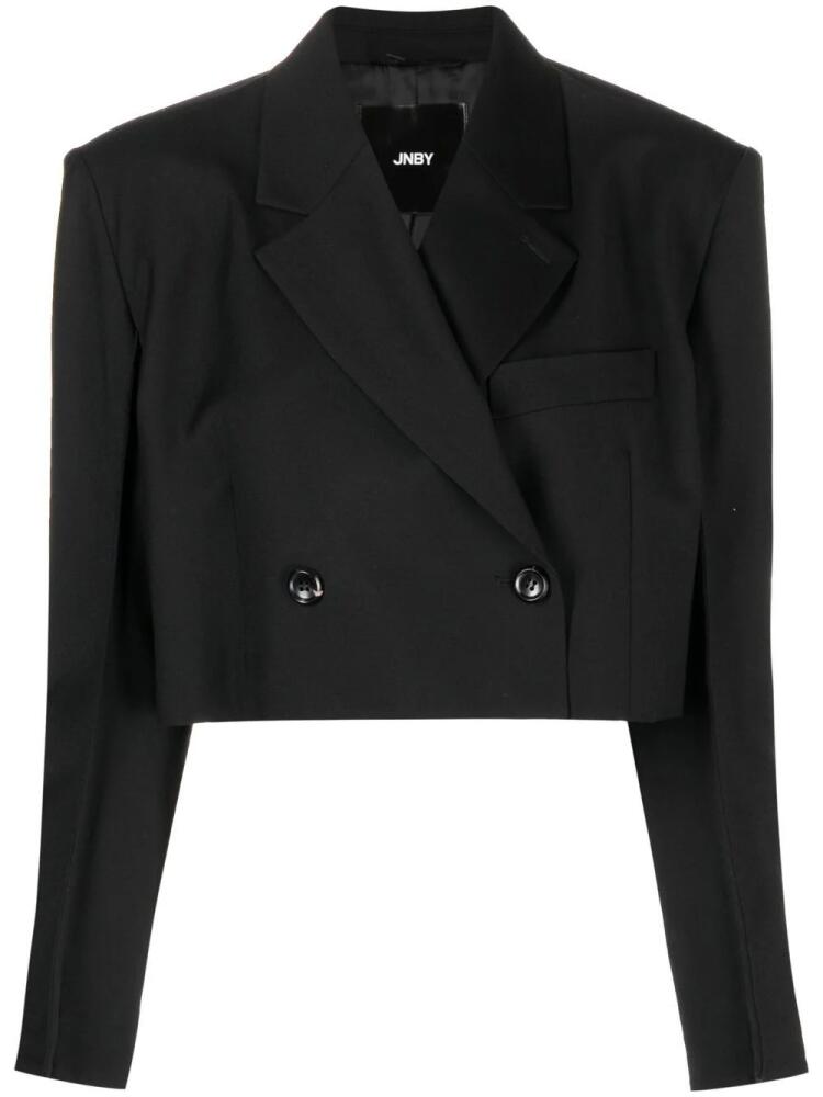 JNBY cropped.double-breasted blazer - Black Cover