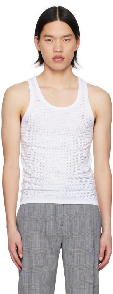 Coperni White Appliqué Tank Top Cover