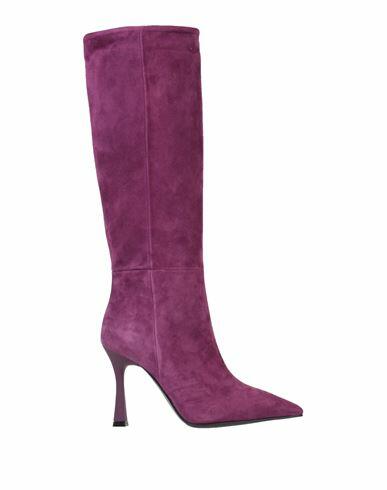 J. a.p. Jose Antonio Pereira Woman Boot Purple Leather Cover