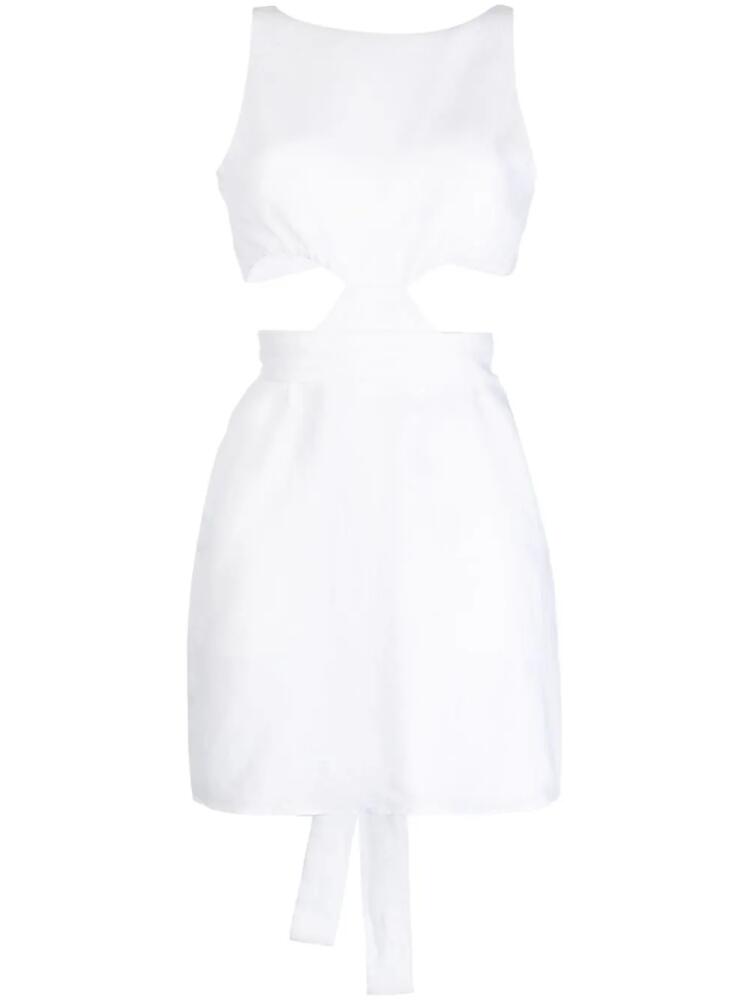 BONDI BORN cut-out detail dress - White Cover