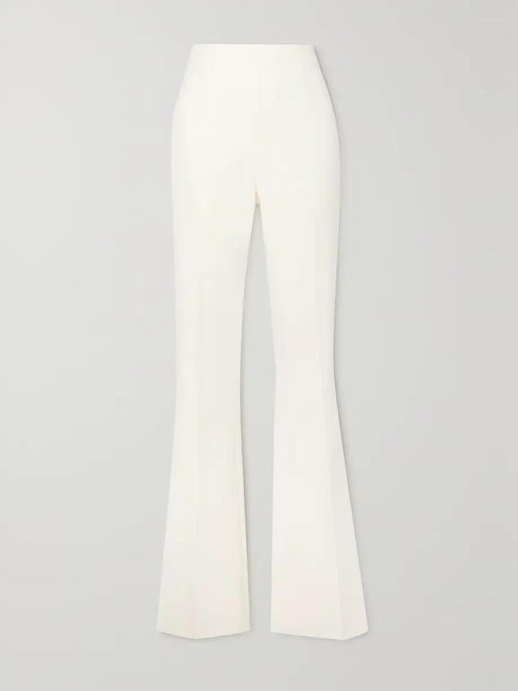 Safiyaa - Alexa Stretch-crepe Flared Pants - Ivory Cover