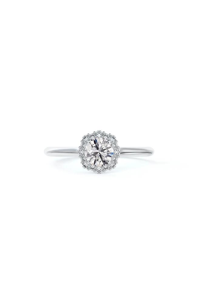 De Beers Forevermark Center of My Universe® Floral Halo Diamond Engagement Ring in Platinum-D0.50Ct Cover