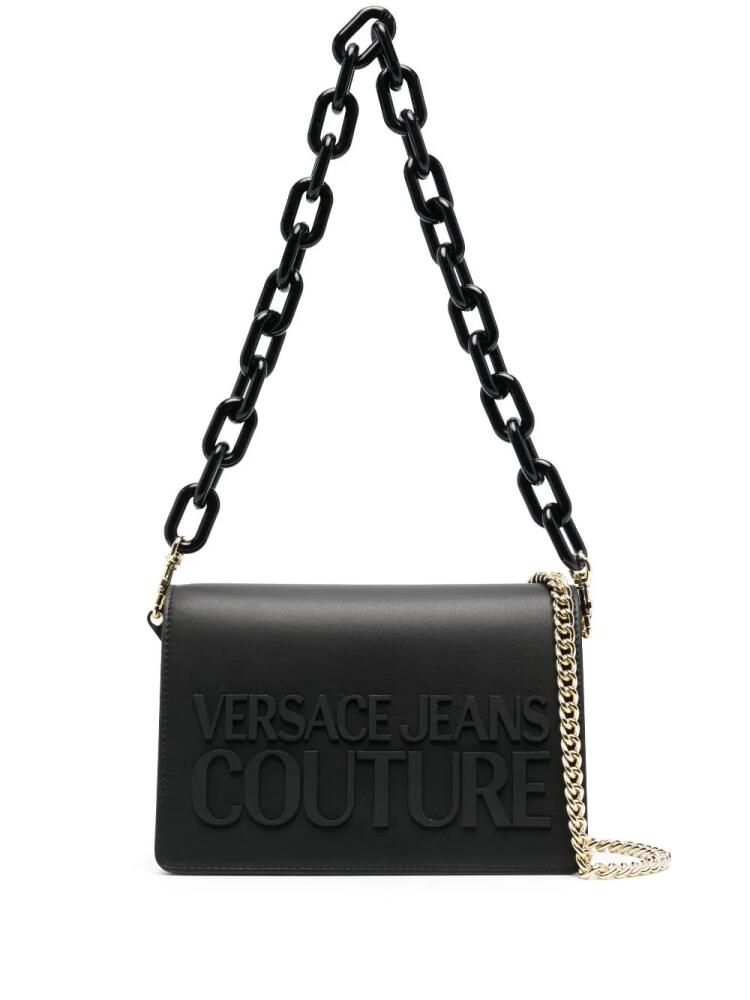 Versace Jeans Couture logo-embossed shoulder bag - Black Cover